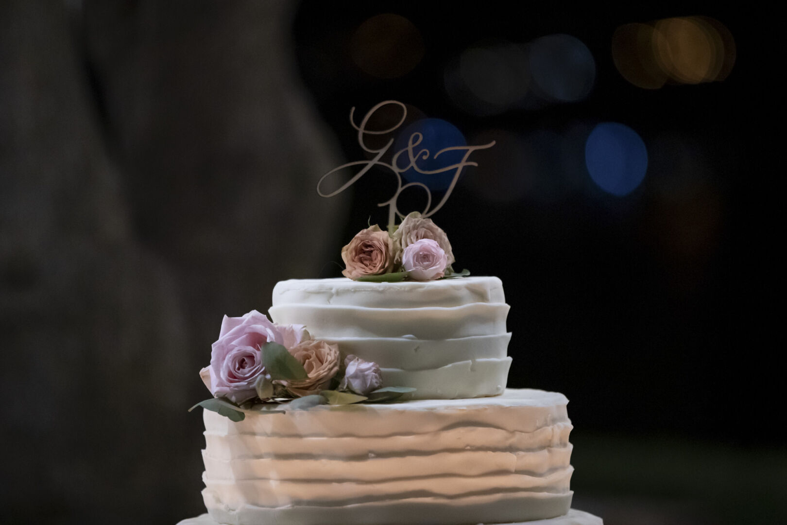 cake topper legno matrimonio